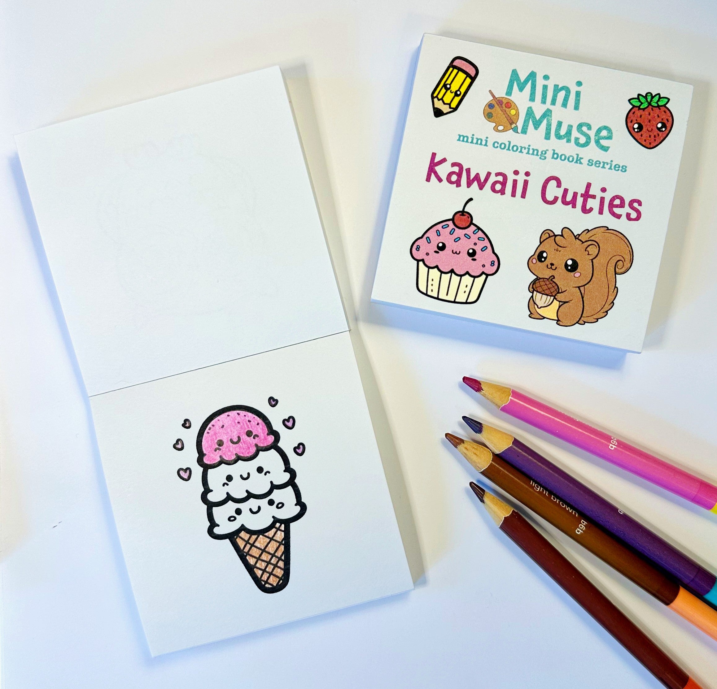 Kawaii Cuties Mini Coloring Book – Mini Muse Coloring